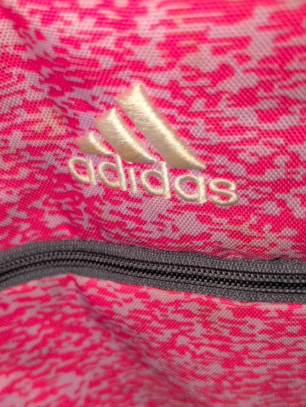 adidas Pink and Black Patterned Women's Backpack - Picture 2 of 16